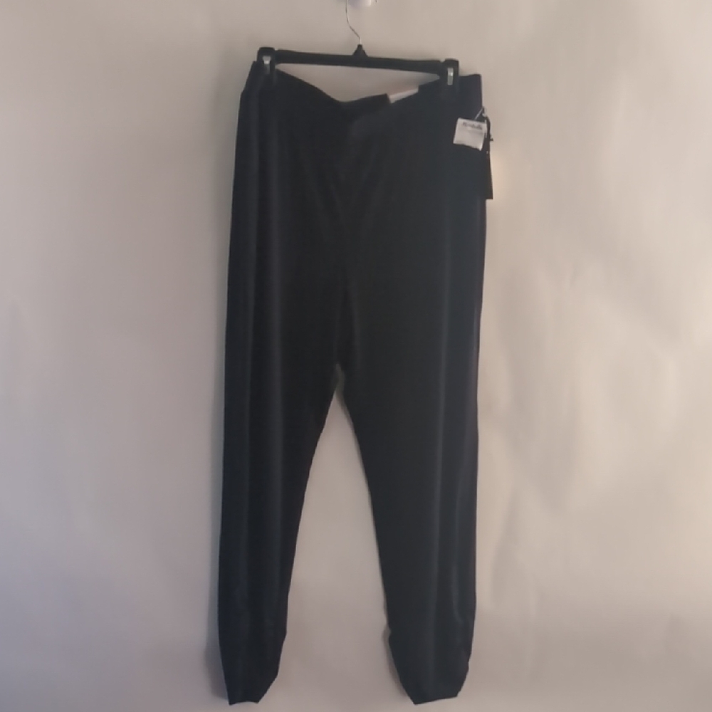 Chicos Navy Soft Knit Pants Size 2 (Large) New With Tags